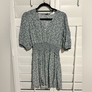 Rails White and Blue Floral Mini Dress